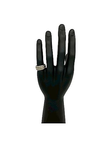 Tiffany & Co. TIFFANY&amp;Co. Tiffany Vintage Groove Double Line Ring, Sterling Silver 925, Item No. 61210 (view 2)