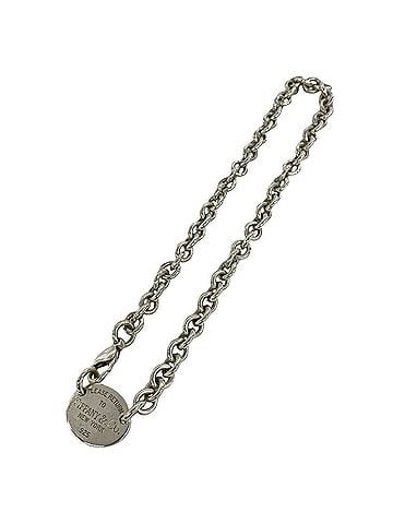 Tiffany & Co. TIFFANY&amp;Co. Tiffany Vintage Return to Oval Necklace, Sterling Silver 925, Accessory, 50489 (view 1)