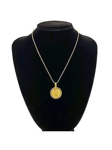 Christian Dior Christian Dior Vintage CD Logo Medal Motif Necklace GP Ball Chain Pendant Gold 36129 (view 2)