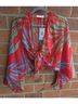 Ramy Brook Floral Red Green Blue Kimono Size S - photo 5