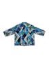 Choices 100% Cotton Floral Blue Green Black White Jacket Size XL - photo 3