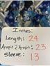 Choices 100% Cotton Floral Blue Green Black White Jacket Size XL - photo 6