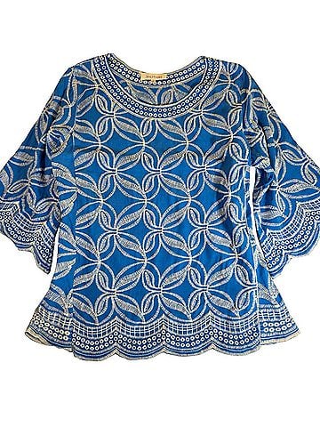 Solitaire 3/4 Sleeve Blouse (view 1)