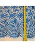 Solitaire 100% Rayon Graphic Blue White 3/4 Sleeve Blouse Size L - photo 6