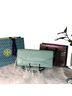 Tory Burch Solid Blue Green Silver Clutch One size - photo 1