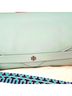 Tory Burch Solid Blue Green Silver Clutch One size - photo 4