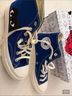 Converse Blue White Sneakers Size 8 - photo 4