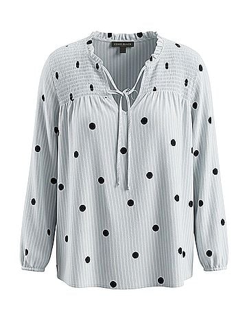 Como Black Long Sleeve Blouse (view 1)