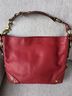 Coach 100% Leather Red Gold Hobo One size - photo 3