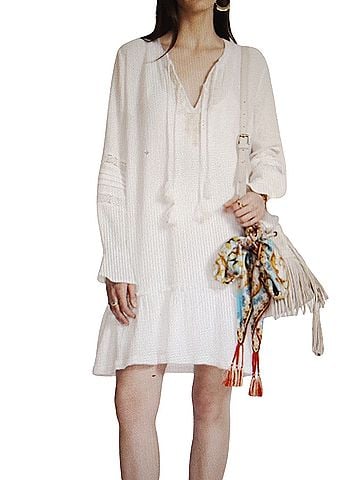 Johnny Was ghenar gauze ruffle mini Casual Dress (view 2)