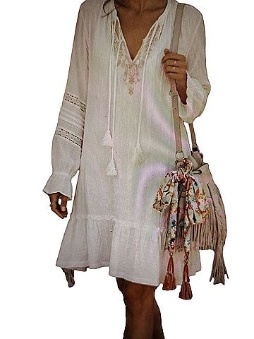 Johnny Was ghenar gauze ruffle mini Casual Dress (view 1)