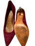 Donald J Pliner Burgundy Heels Size 7 1/2 - photo 2