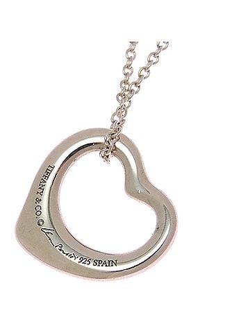 Tiffany & Co. Tiffany &amp; Co. Open Heart Women's Necklace, Sterling Silver 925 (view 2)
