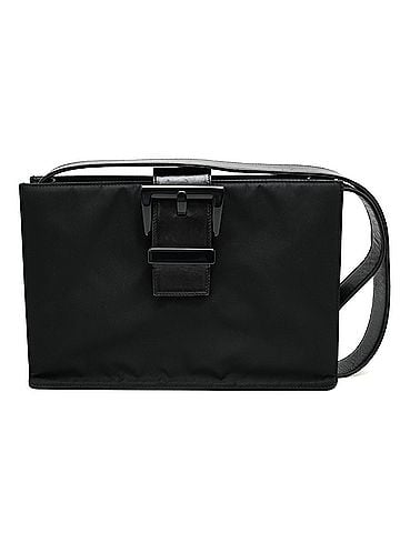 Prada Prada One-Shoulder Men's Shoulder Bag, Nylon, Black (view 1)
