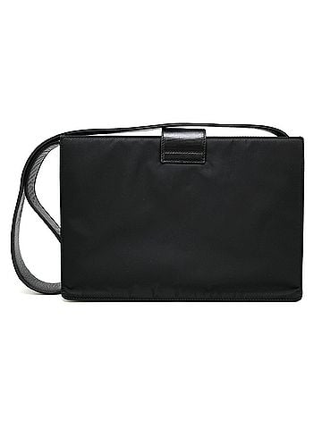 Prada Prada One-Shoulder Men's Shoulder Bag, Nylon, Black (view 2)