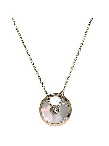 Cartier Cartier Amulette Diamond Shell Women's Necklace B3047100 Au750 Yellow Gold (view 1)