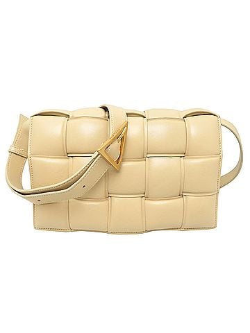 Bottega Veneta Bottega Veneta Padded Cassette Shoulder Bag for Women, Leather, Beige (view 1)