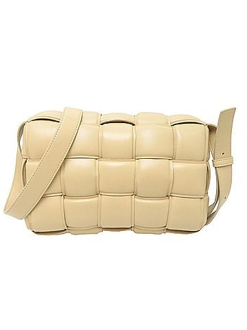 Bottega Veneta Bottega Veneta Padded Cassette Shoulder Bag for Women, Leather, Beige (view 2)