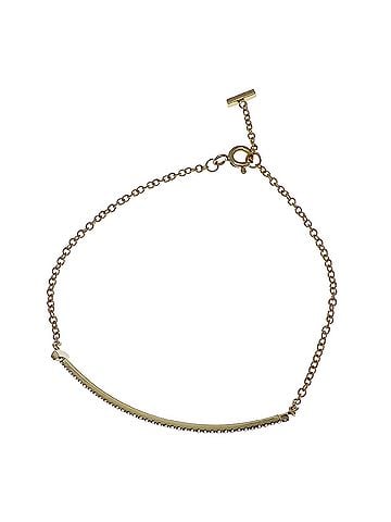 Tiffany & Co. Tiffany &amp; Co. 0.12ct Diamond T Smile #M Women's Bracelet 60150751 750 Yellow Gold (view 1)