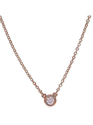 Tiffany & Co. Tiffany &amp; Co. 0.07ct Diamond By the Yard Women's Necklace 60017908 750 Pink Gold (view 1)