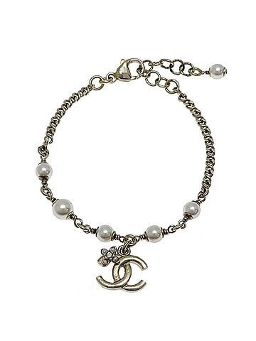 Chanel Chanel Coco Mark Faux Pearl Women's Bracelet Metal (view 1)