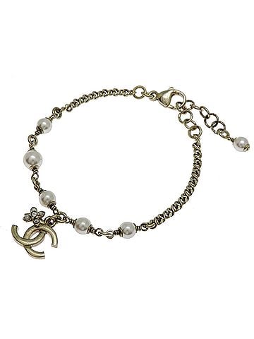 Chanel Chanel Coco Mark Faux Pearl Women's Bracelet Metal (view 2)