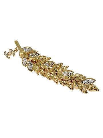 Chanel Chanel Coco Mark Rhinestone Brooch for Women AB4491 GP (view 2)