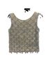 Alia Solid Graphic Gray Blue Tank Top Size 6 - photo 1