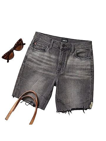 Hudson Jeans High-Rise Raw Hem Shorts (view 1)