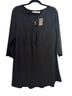 Avenue Black 3/4 Sleeve Top Size 18 - photo 1
