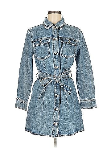 Zara Front button denim jean dress Zara Casual Dress (view 1)
