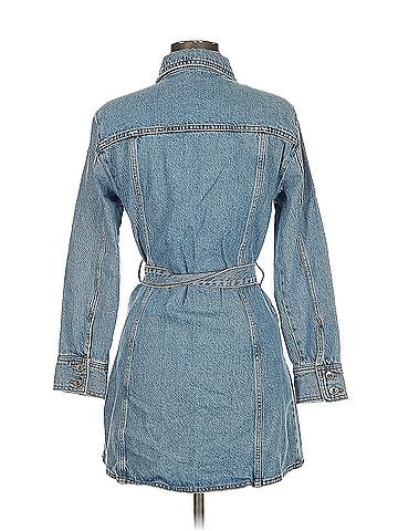 Zara Front button denim jean dress Zara Casual Dress (view 2)