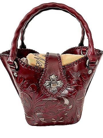 Patricia Nash Ninetta Cutout Crossbody Leather Bucket Bag (view 1)
