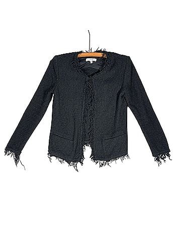 IRO Shavani Frayed Edge Cotton Blend Jacket Blazer (view 1)