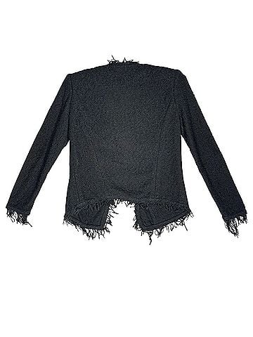 IRO Shavani Frayed Edge Cotton Blend Jacket Blazer (view 2)