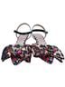 Betsey Johnson Floral Leopard Print Multi Color Heels Size 6 - photo 2