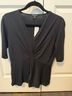 Ann Taylor Black Short Sleeve Blouse Size S - photo 3