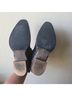 Roper 100% Faux Leather Chevron-herringbone Black Ankle Boots Size 10 - photo 4