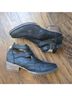 Roper 100% Faux Leather Chevron-herringbone Black Ankle Boots Size 10 - photo 6