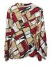Alfred Dunner 100% Polyester Print Multi Color Long Sleeve Button-Down Shirt Size 24 - photo 2