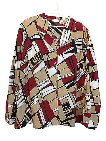 Alfred Dunner Long Sleeve Button-Down Shirt (view 1)