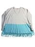 Lilly Pulitzer 100% Cashmere Color Block Blue Ivory Cashmere Pullover Sweater Size M - photo 4