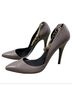 Thomas Wylde Solid Gray Gold Heels Size 9 - photo 5