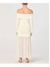 Astr Ivory Cocktail Dress Size L - photo 7