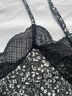 1.State 100% Polyester Floral Black White Sleeveless Blouse Size L - photo 5