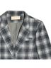Pendleton 100% Wool Plaid Gray Blazer Size 14 - photo 8