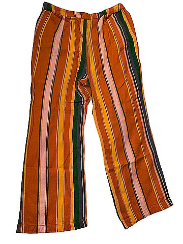 Free People La Paz Cropped Striped Summer Casual Pants (view 2)