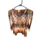 Reba Floral Multi Color Long Sleeve Blouse Size M - photo 1