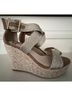 Fergalicious Tan Gold Wedges Size 7 1/2 - photo 6