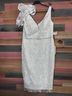Mac Duggal 100% Polyester White Cocktail Dress Size 14 - photo 5